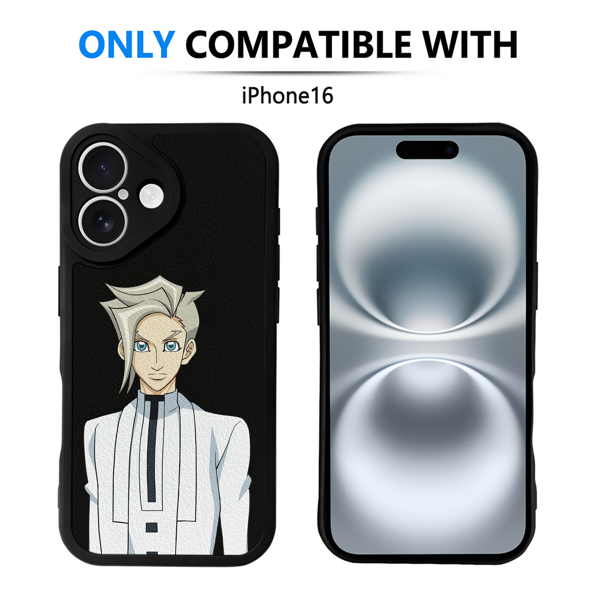 遊☆戯☆王 Yu-Gi-Oh! 【iPhone 16シリーズ対応】シリコンスマホケース（レザー調） 材質：シリコン